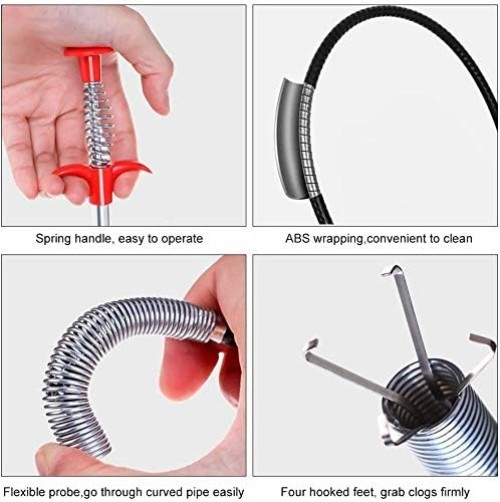 Versatile 35.4-Inch Grabber Claw Tool - Perfect for Litter, Sinks & Drains