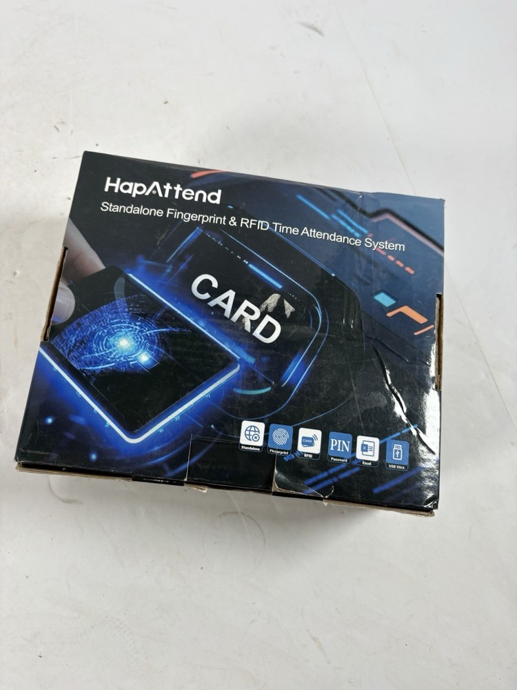HapAttend Fingerprint RFID Time Clock Attendance System PIN USB Standalone