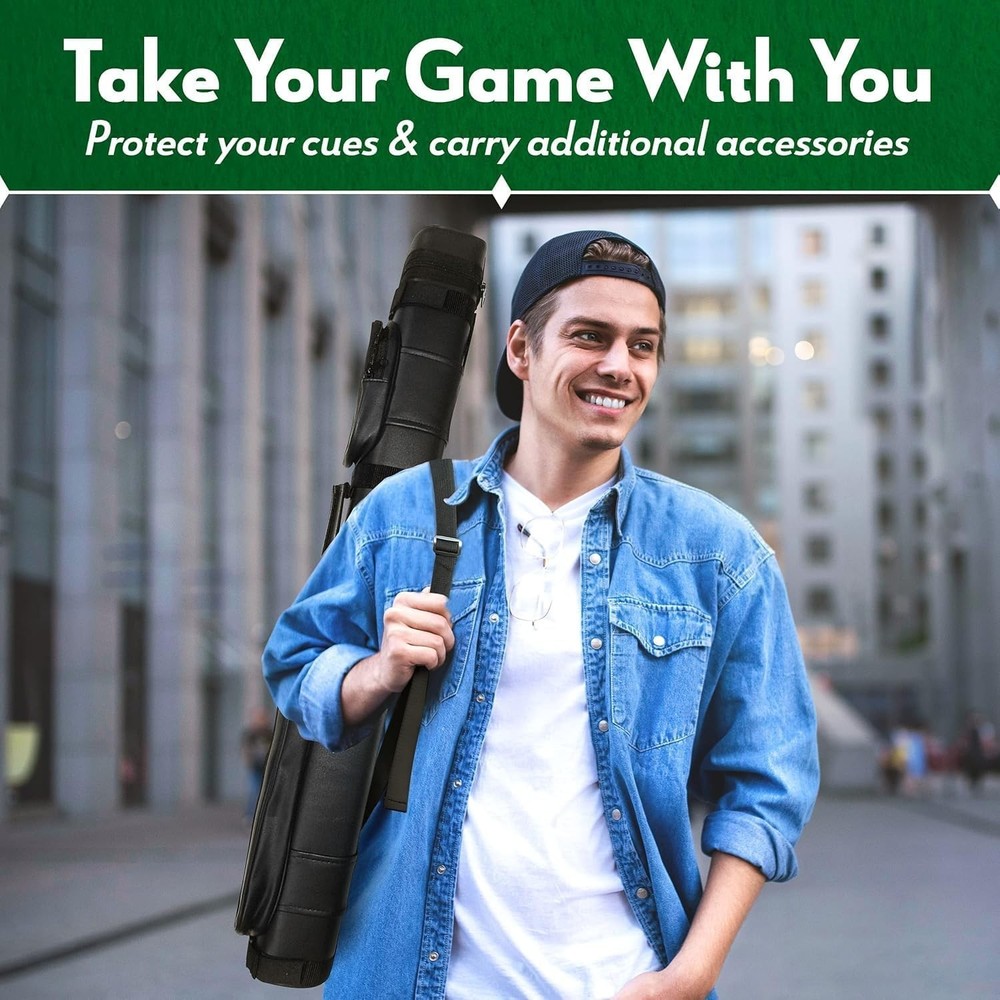 Hard Pool Cue Stick Carrying Case