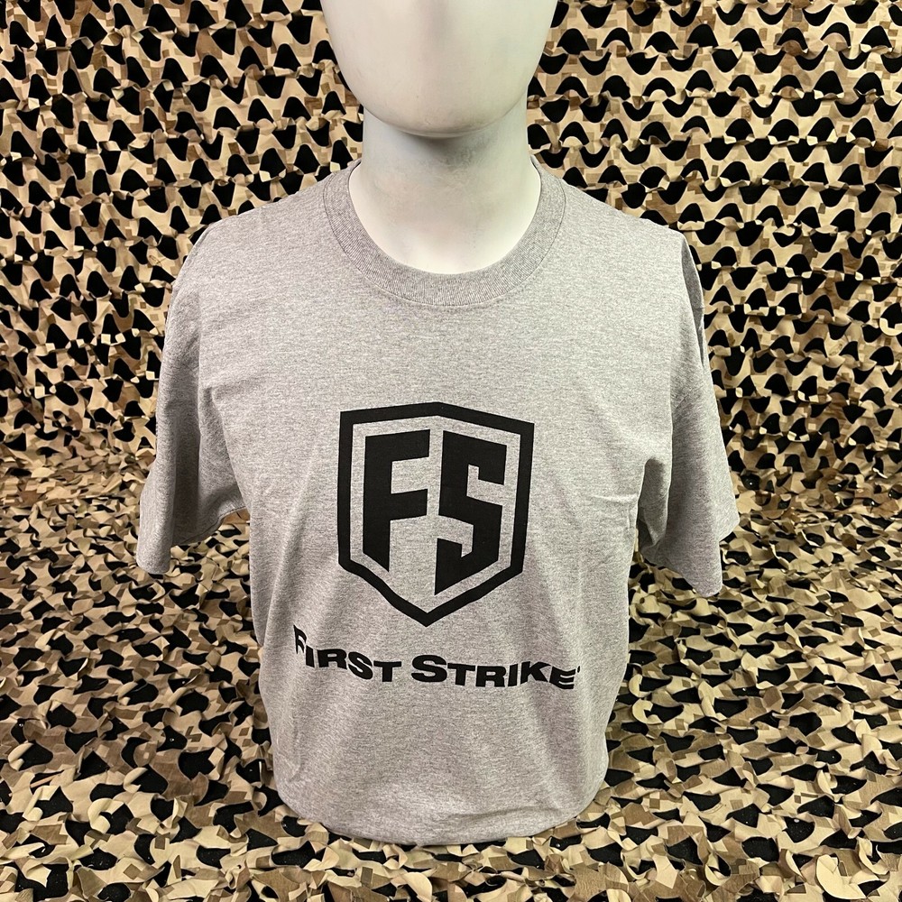 NEW First Strike T-Shirt - Ath Heather - Large