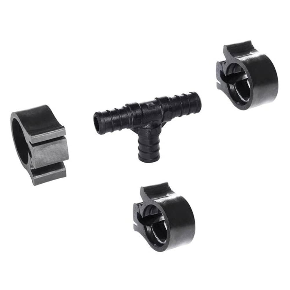 Pexlock Tee with Clamps 1/2" X 1/2" X 1/2" 30820