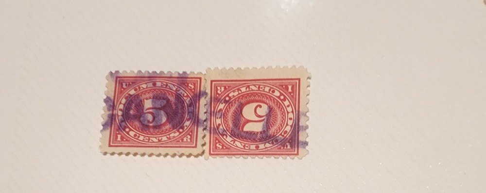 USED DOCUMENTARY. 5 Cents  CANCELED.