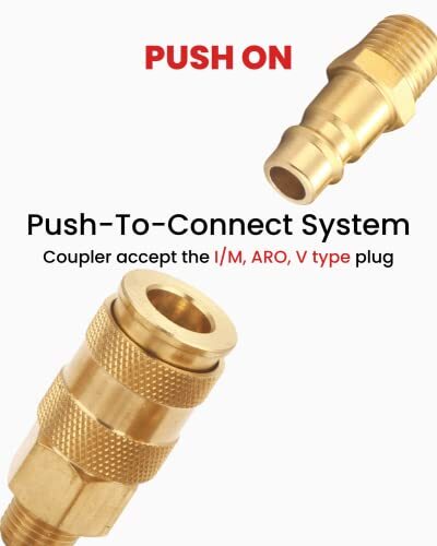 Pro High Flow Coupler & Plug Kit 28 Piece Vstyle 1/4 In. Npt Solid Brass Quick