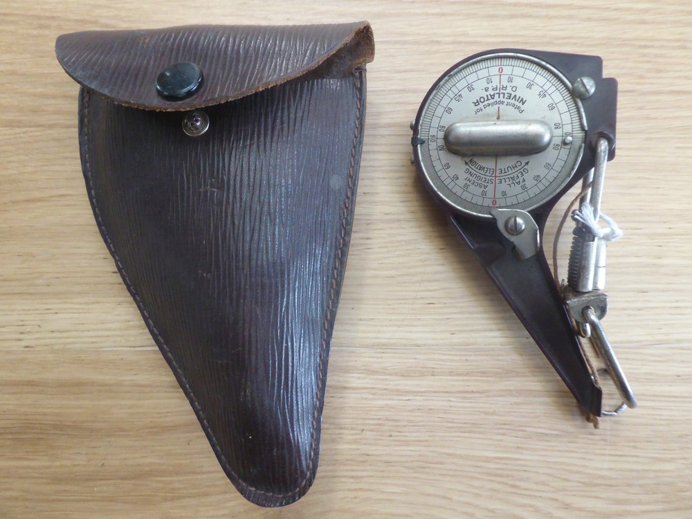 Antique WW11 Dutch  Nivellator Inclinometer Parachute Tension Indicator Tool