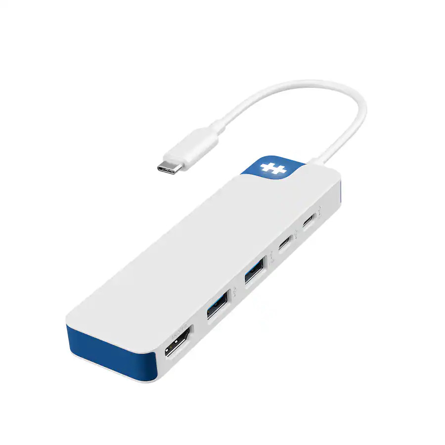 Hyper - HyperDrive Flex 5 Port USB-C Hub - Blue - 4K HDMI - HD4101