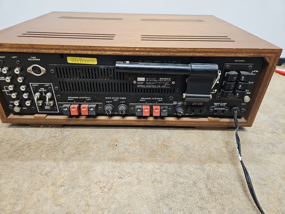 Sansui 2000X Solid State Stereo Receiver Tuner Amplifier Original Box- Paperwork