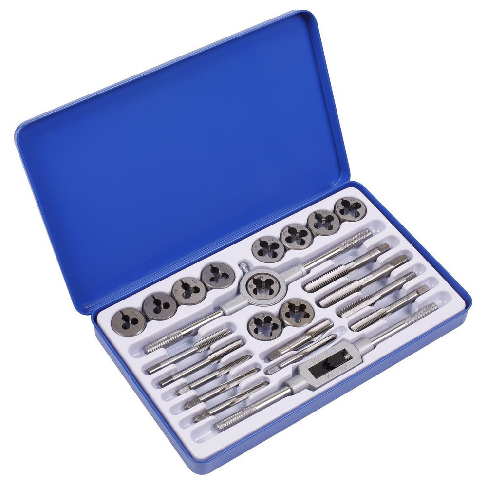 Sealey AK3024IMP Tap & Split Die Set Imperial 24pc