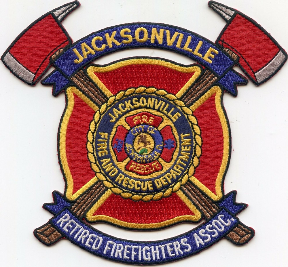 JACKSONVILLE FLORIDA FL Retired Firefighters Association FIRE PATCH