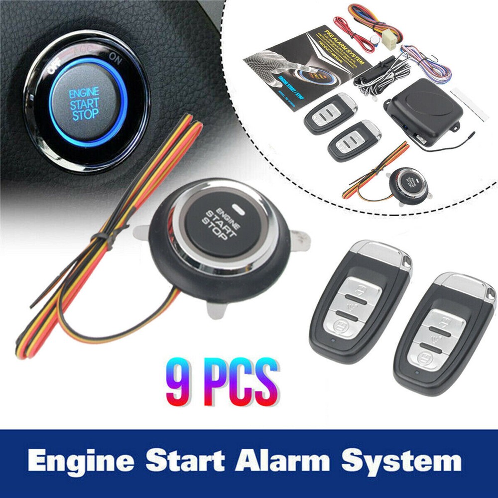 Keyless Entry Engine Start Alarm System Push Button Remote Starter Stop Car SUV