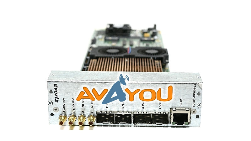 Evertz 7880R2x1-IP-CS MPEG Transport Stream over IP Clean Switch Module +3RU