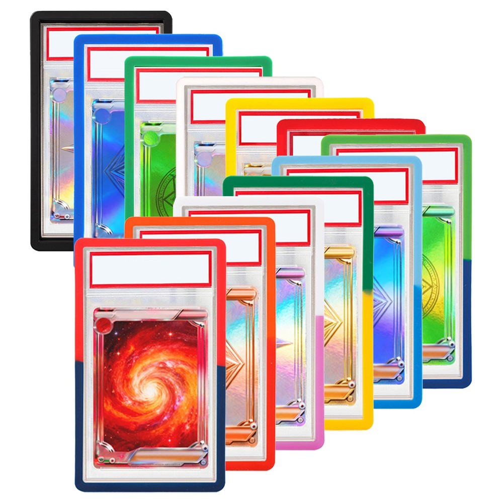 6-Pack Soft Silicone Bumper Guard Slab Edge Protector Case For PSA Graded Cards