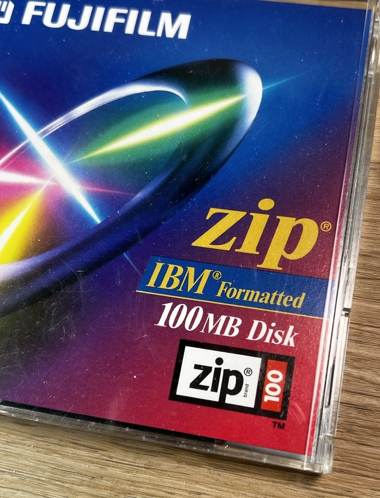Fujifilm 100MB IBM Formatted Zip Disk w/ Case - NEVER USED