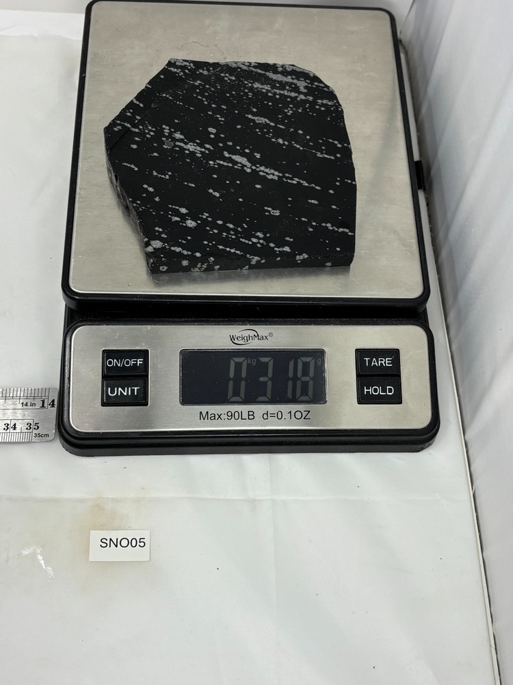 Large Snowflake Obsidian Slab Lapidary Cabbing Knapping Combo ship avail