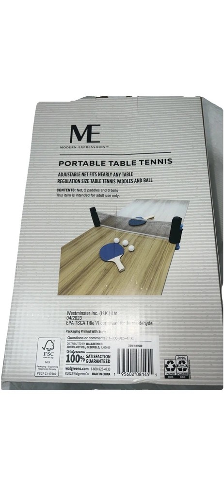 Modern Expressions, Portable Table Tennis Pin Pon