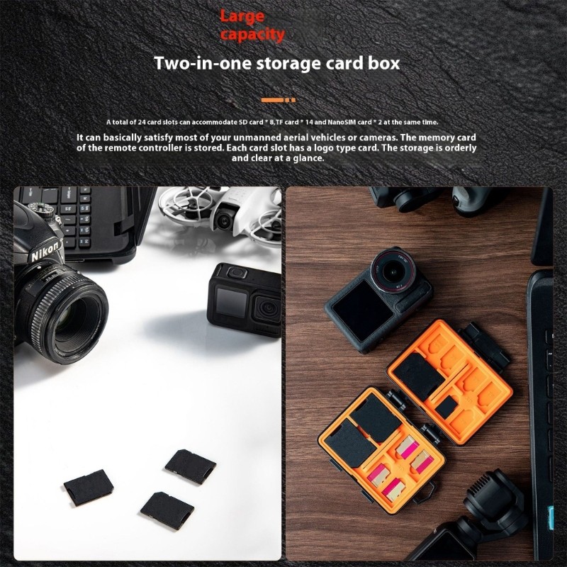 Protective Memory Card Storage Case Box For MemoryCards Durability