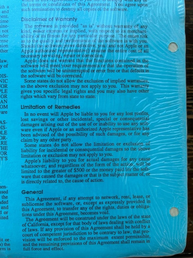 Apple MPW Programmer’s Workshop Reference v1.0 APDA Manual w/ Disk