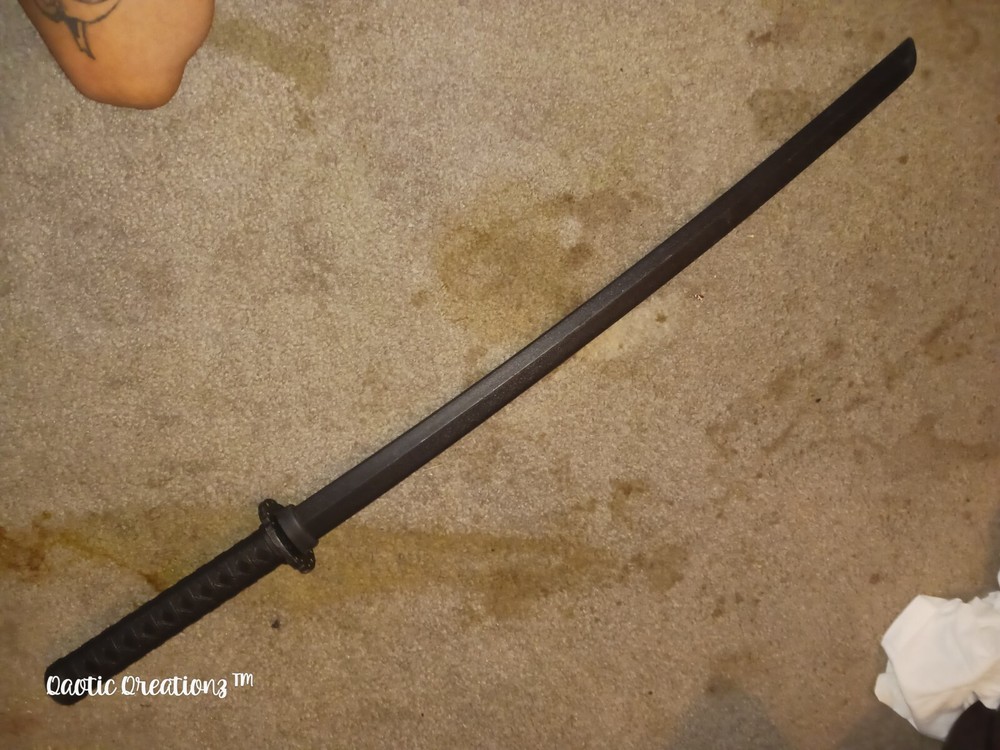 Black Martial Arts Practice Sword