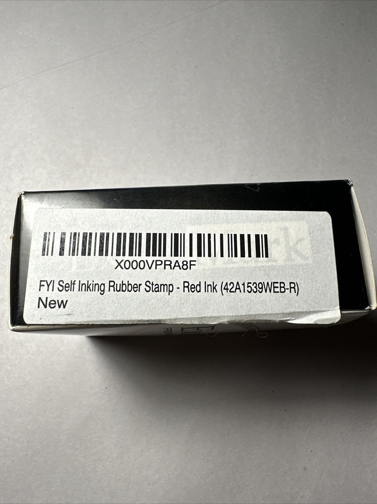 Excel Mark Self-Inking Rubber Stamp FYI Red Ink A1539