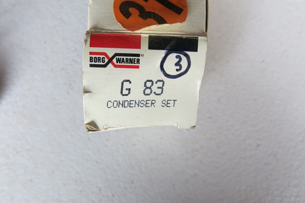 Vintage Borg Warner Ignition Condenser 3 Pcs (G83)