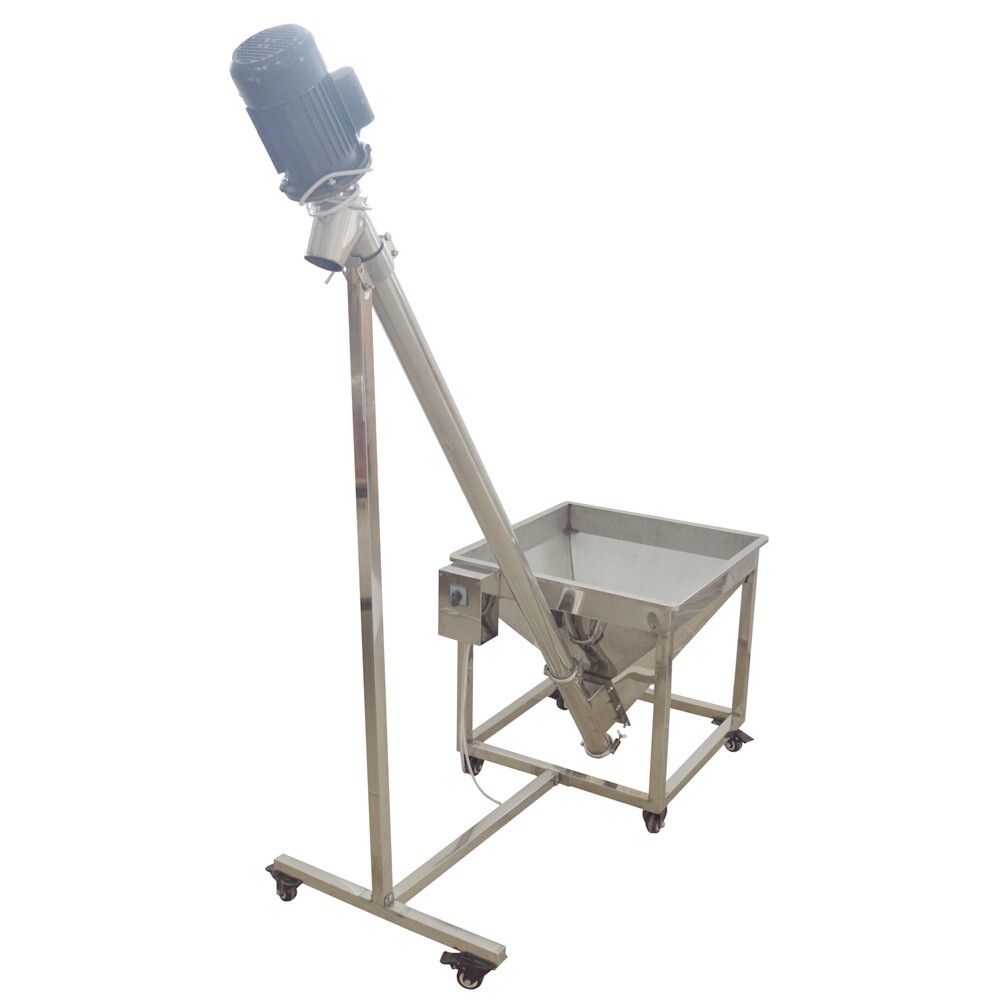 Automatic Spring Feeding Inclined Feeder Screw Type Conveyer Feeding Machine