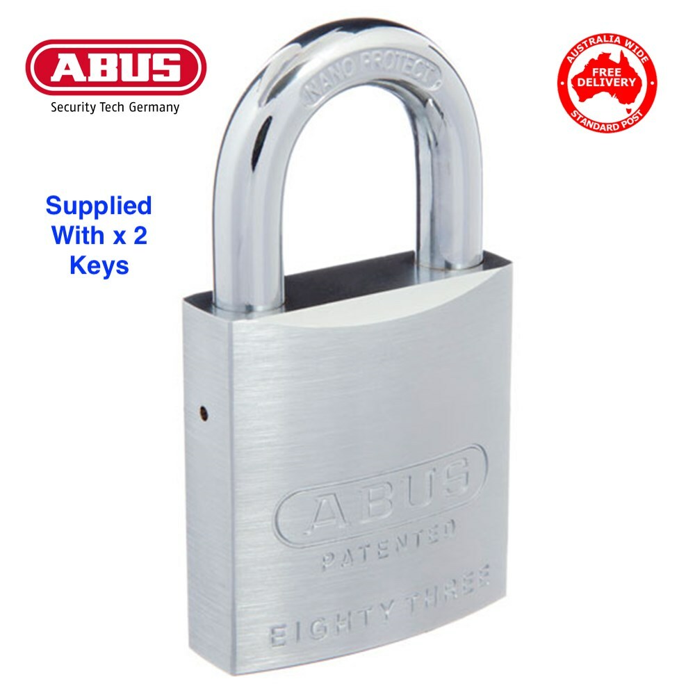 Abus 83/50 Padlocks - Keyed Alike High Security Padlock 8350NKA1-FREE POSTAGE
