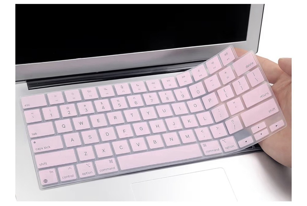 Pink Dustproof Laptop Keyboard Protector for Apple MacBook