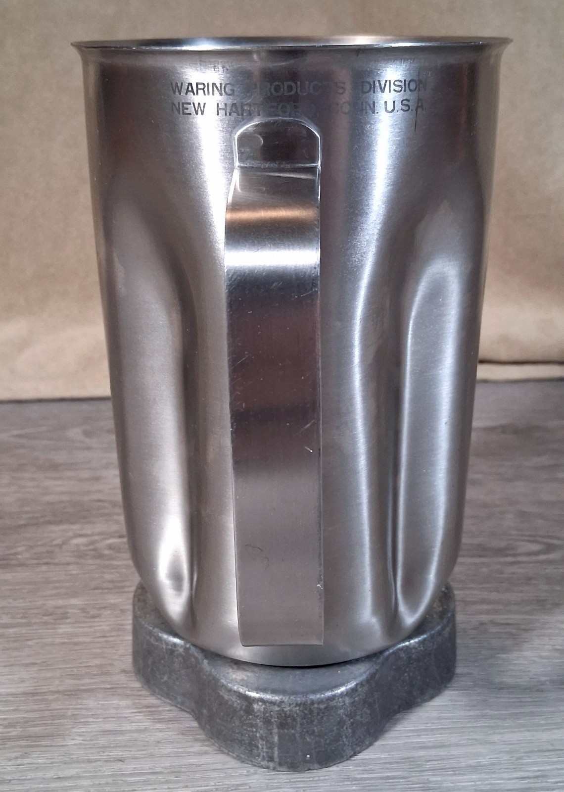 Waring CAC33 32 oz Stainless Blender Container w/ Blade Assembly (No Lid)