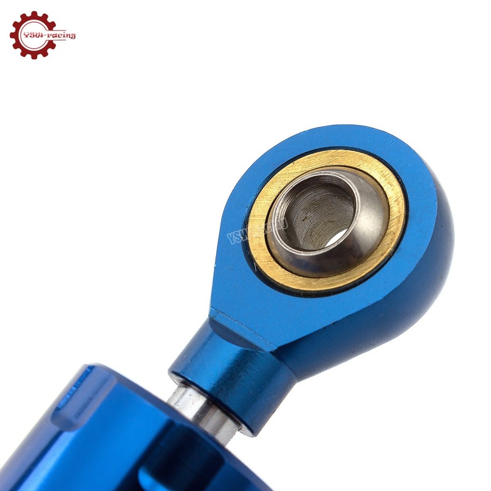 CNC Blue Steering Damper Motorcycle Stabilizer Linear Reversed Safe Control US