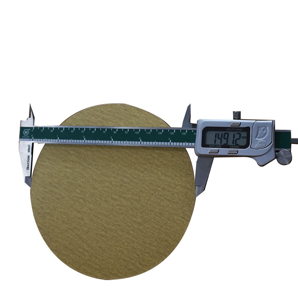 100 Pack High Quality NO-Hole Hook Loop Pads Sanding Disc Flocking 6" 180 Grit