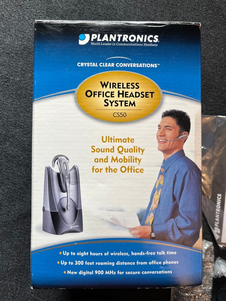 Plantronics CS50 Wireless Office Headset System - Open Box - Sealed Components