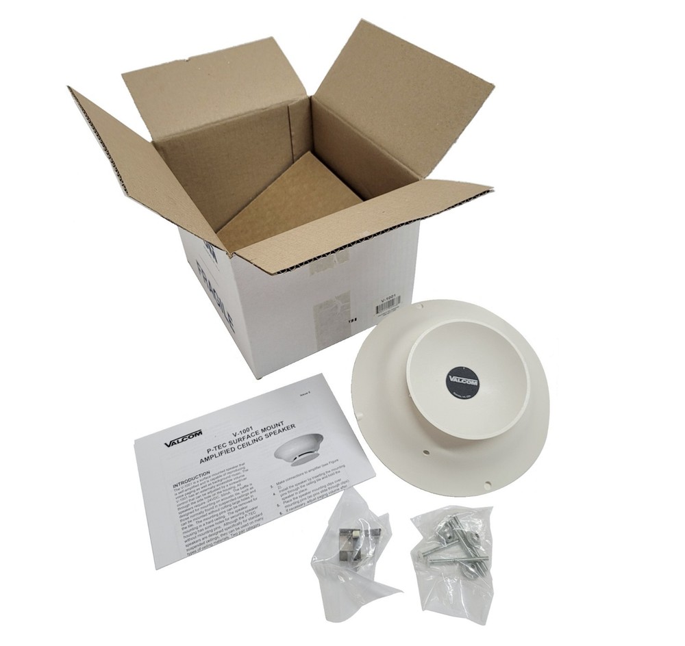 NEW SEALED! ~ Valcom V-1001 P-Tec Amplified Ceiling Speaker