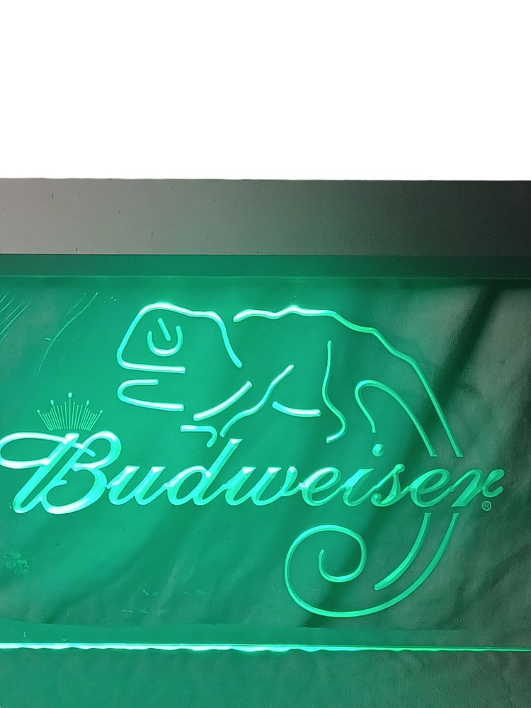 Budweiser Frank Lizard Beer Bar LED Neon Sign