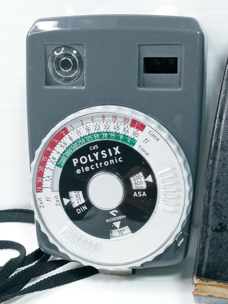Gossen Polysix Electronic Light Exposure Meter & Case West Germany Working