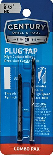 Century Drill 95304 6-32 Tap & #36 Drill Combo