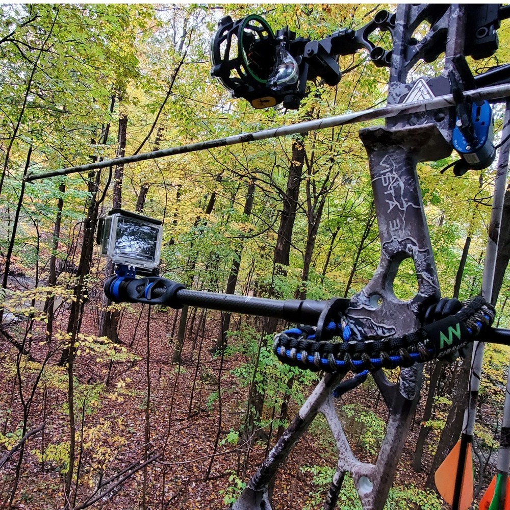 WeWillGo Compound Bow Stabilizer GoPro Camera Mount (MADE IN USA)