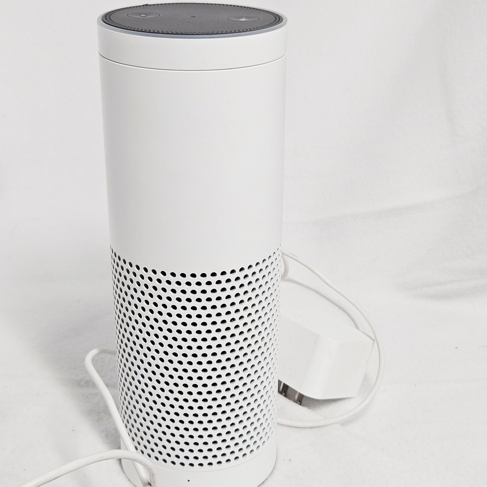Amazon Echo Plus 1st Generation Smart Speaker with Its Power Adapter. Works