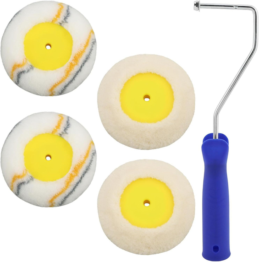 Corner Paint Roller, 5Pcs Drywall Corner Edger Painting Rollers Kit, Paints Edge