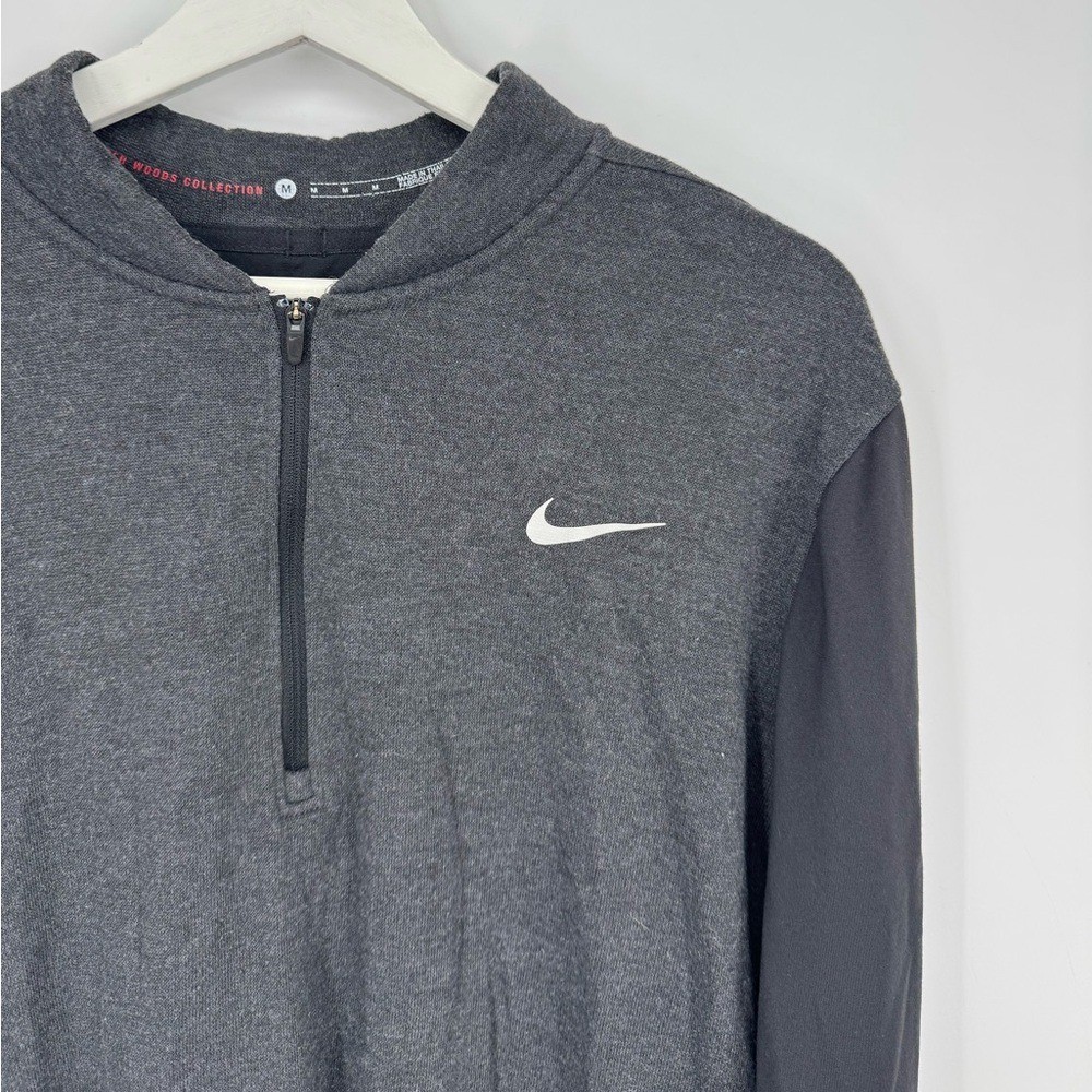 Nike Tiger Woods Collection 1/2 Zip Golf Pullover Heather Gray M