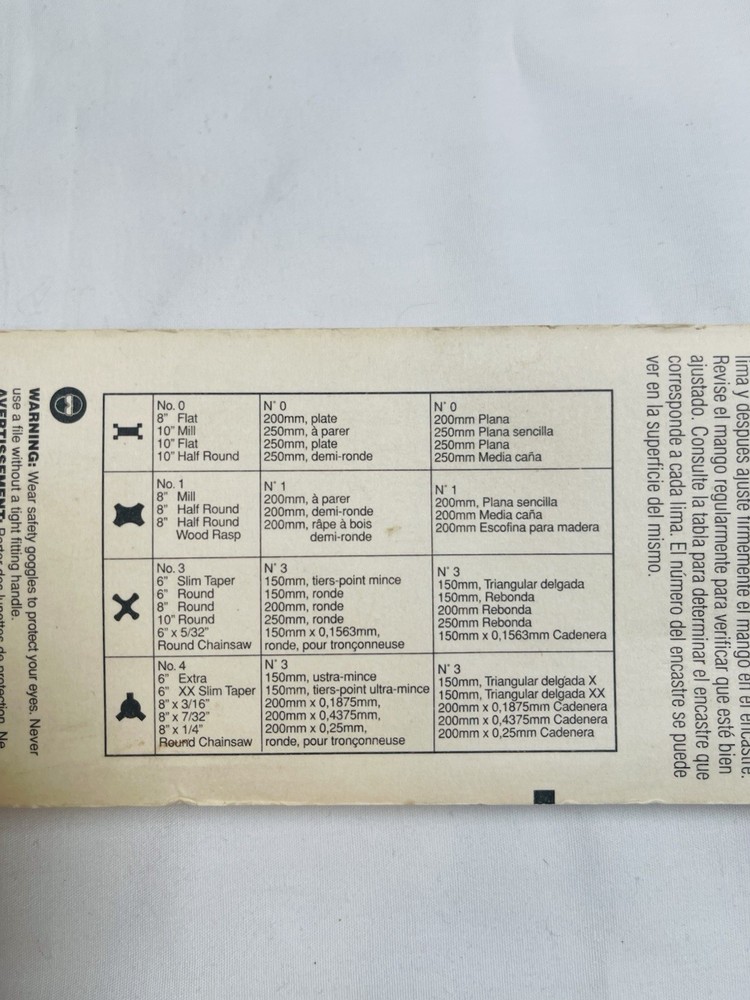 Nicholson File Handle Grip Attachment w/ Inserts NOS 21474