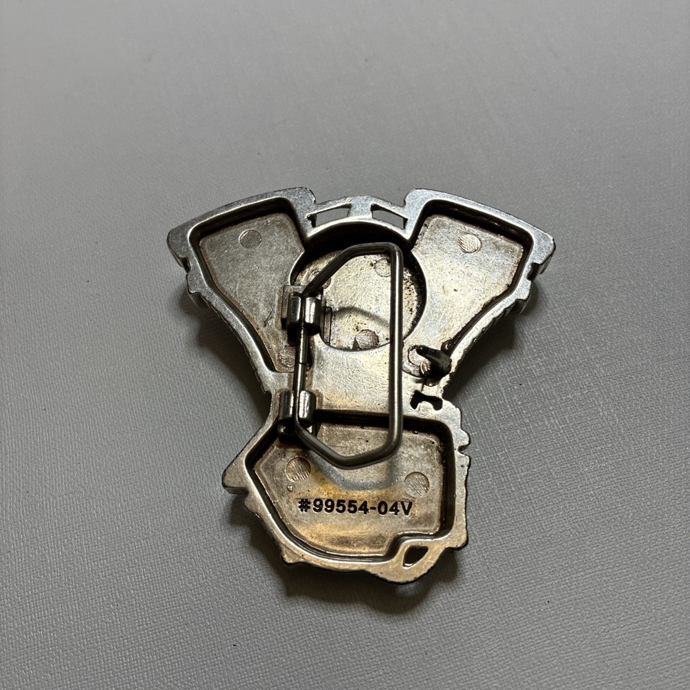 HARLEY DAVIDSON Belt Buckle V2 Engine Block Vintage