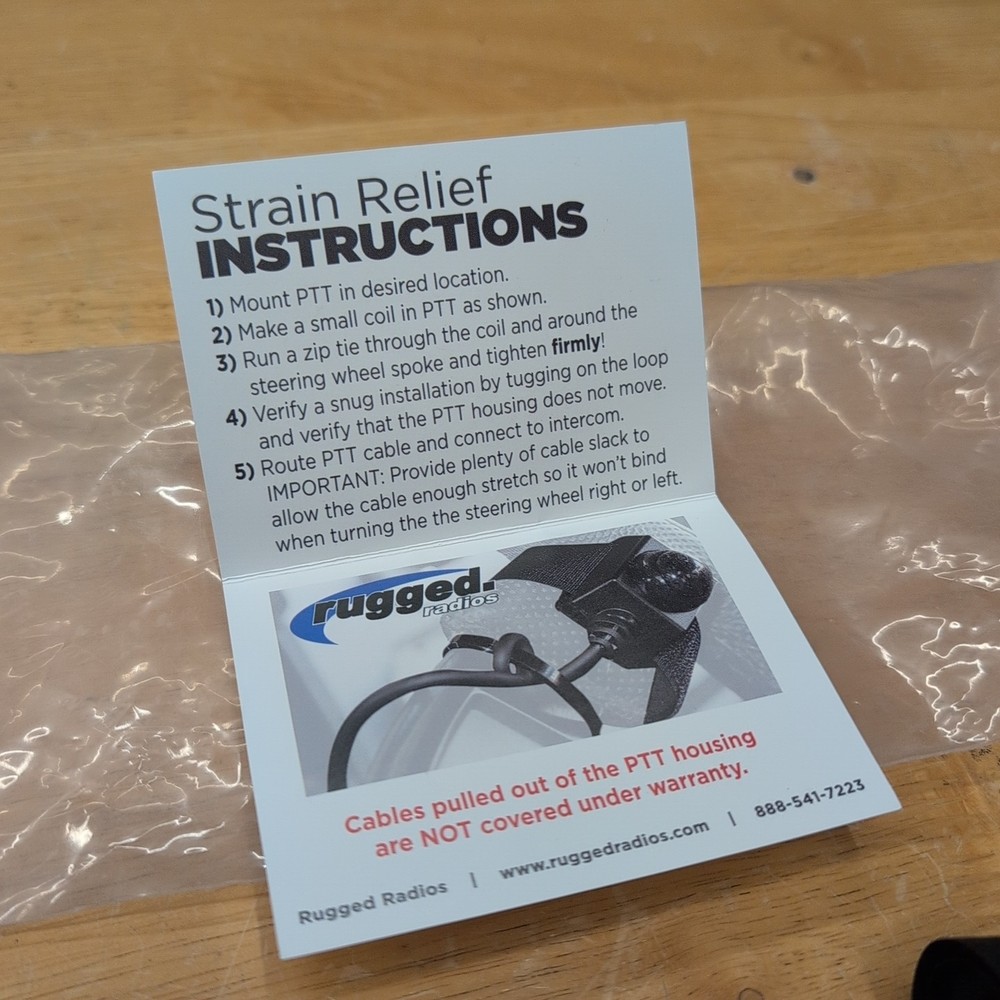 Rugged Radios Hook and Loop Mount Push to Talk (PTT) Bundle 2PACK-VM-PTT