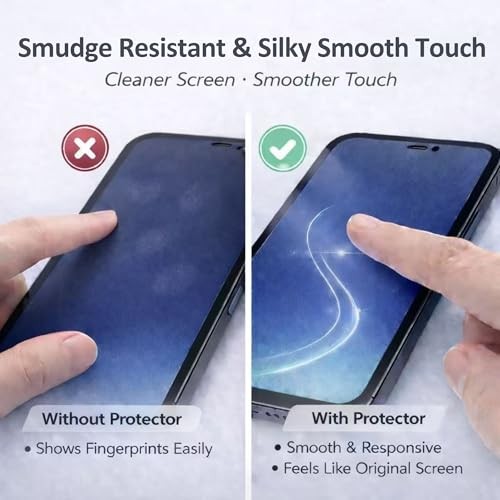 2 Pack Screen Protector for with Alignment Frame, 9H Tempered iPhone 17 Pro Max