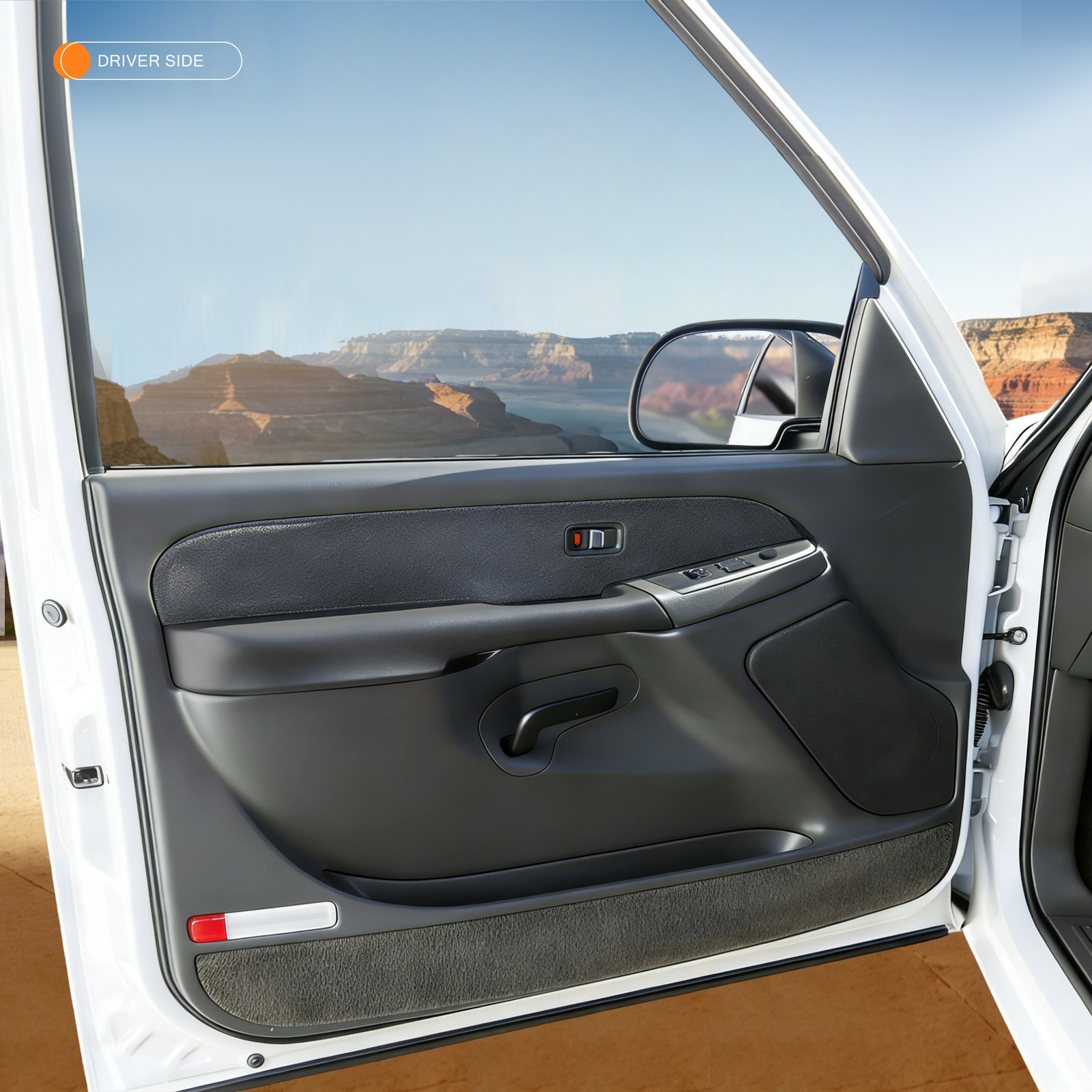 Left Door Armrest For 2003-2006 CHEVY GMC SILVERADO SIERRA 1500 Graphite