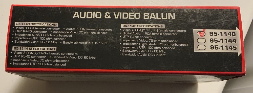 Calrad 95-1140 Audio & Video Composite