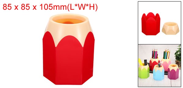 1Pcs Red Pen Holder Pencil Holder