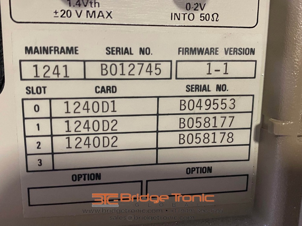 Tektronix 1241 Logic Analyzer