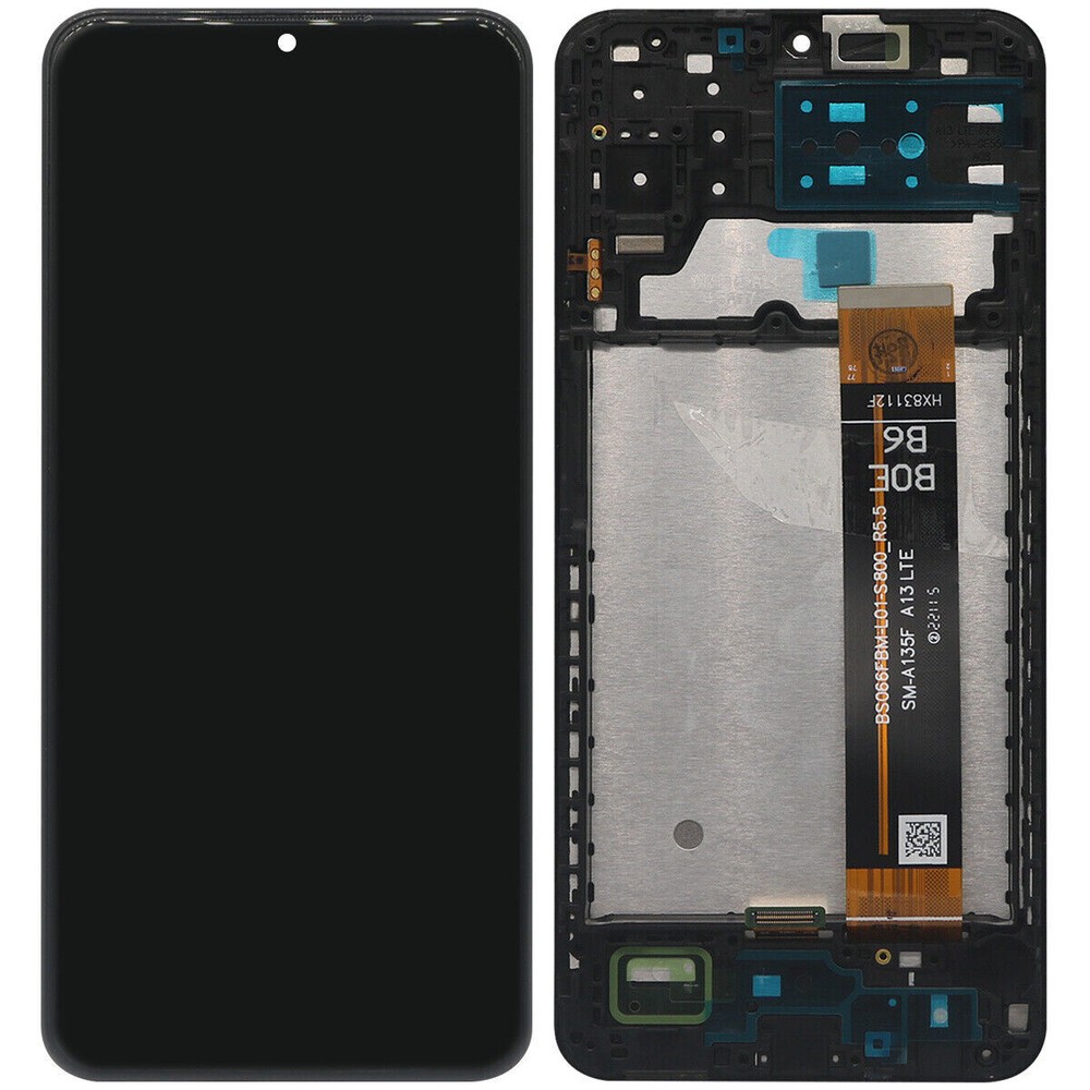 For Samsung A13 LTE 4G A135 A135F A135M LCD Display Touch Screen Digitizer Frame