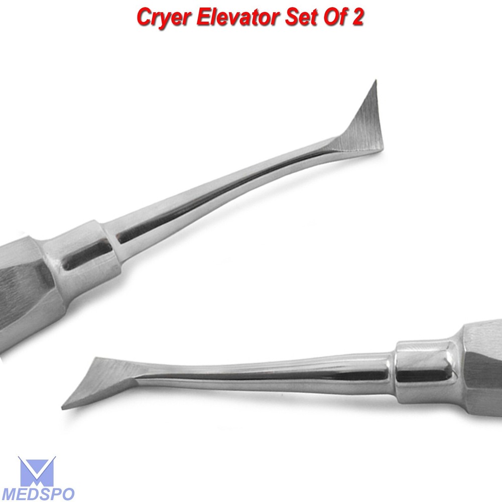 Surgical Left & Right Cryer Elevators Teeth Extraction Oral Surgery Instruments