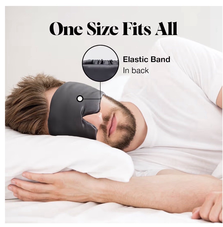 Satin Sleep Mask - Eye Masks for Sleep, Softer Than Silk Satin Sleeping Mask Bli
