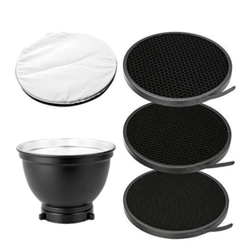 180mm 7Inch Reflector Diffuser Lamp Shade for Baorong Mount Strobe Flash Light